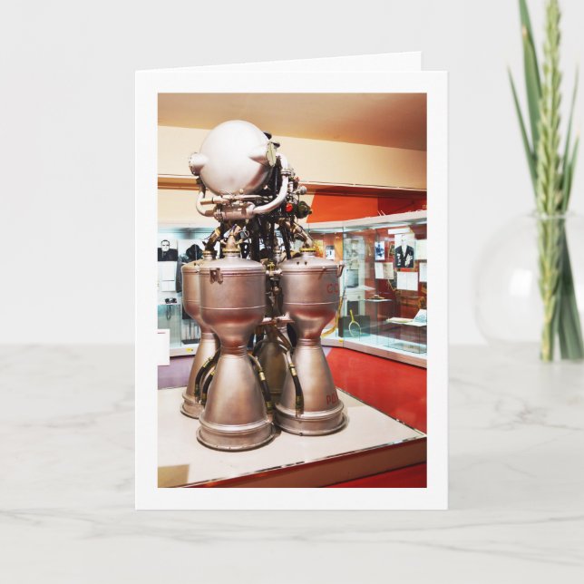 Cartes Pour Fêtes Annuelles Moteur à fusée liquide RD214 (Devant)