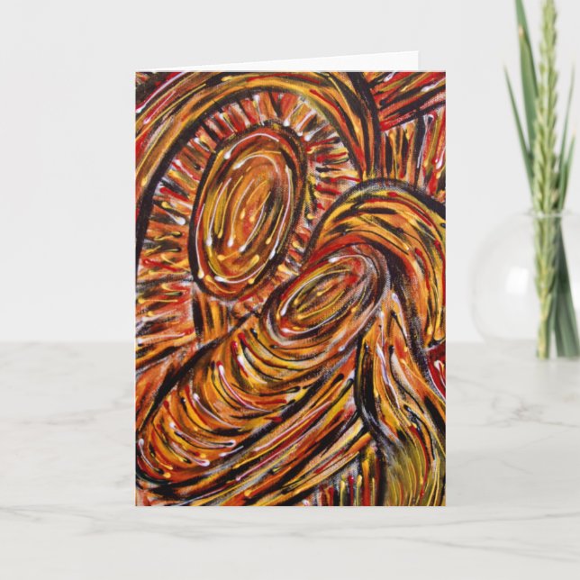 Cartes Pour Fêtes Annuelles Mother & Child Abstract (Devant)