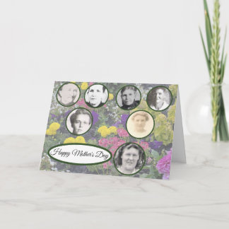 Cartes Pour Fêtes Annuelles Mothers in Family Mixed Floral Mothers Day