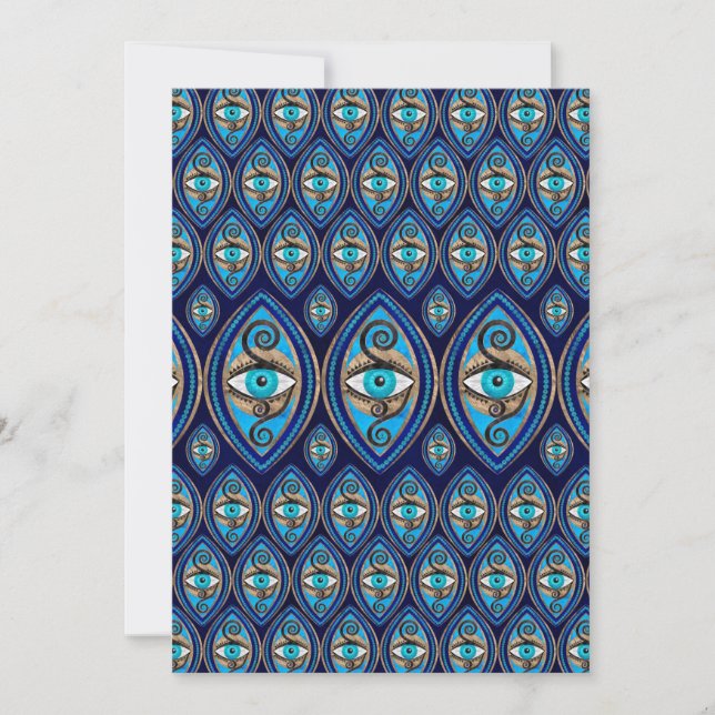Cartes Pour Fêtes Annuelles Motif Amulet Evil Eye (Devant)