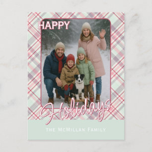 Cartes Pour Fêtes Annuelles Motif Carreaux Rustique Élégant de Classe