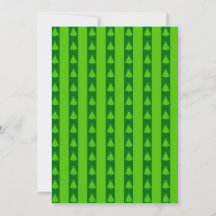 Motif d'arbre de Noël rayé vert