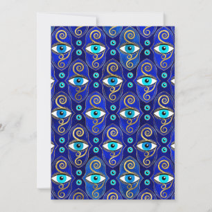 Cartes Pour Fêtes Annuelles Motif de charme pour yeux mal