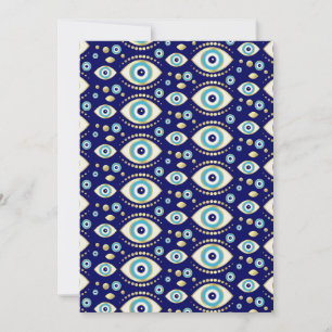 Cartes Pour Fêtes Annuelles Motif de charme pour yeux mal