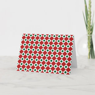 Cartes Pour Fêtes Annuelles Motif de diamant de Noël