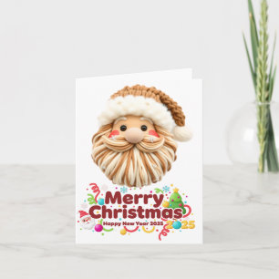 Cartes Pour Fêtes Annuelles motif de fausse laine texturé, style crochet-encoc