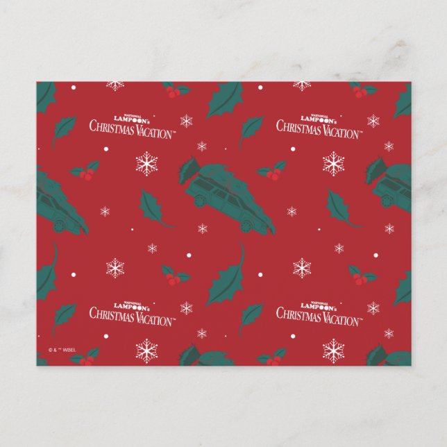 Cartes Pour Fêtes Annuelles Motif de houx pour les vacances de Noël (Devant)