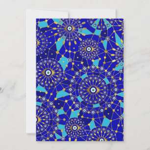 Cartes Pour Fêtes Annuelles Motif de l'ornement du mal des yeux