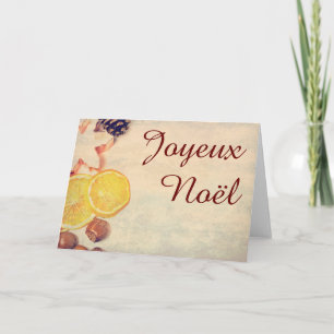 Cartes Pour Fêtes Annuelles Motif de Noël avec des fruits…