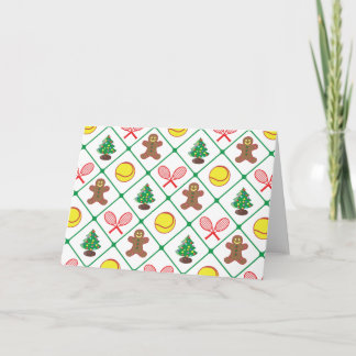 Cartes Pour Fêtes Annuelles Motif de Noël de tennis