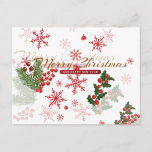 Cartes Pour Fêtes Annuelles Motif de Noël élégant et simple