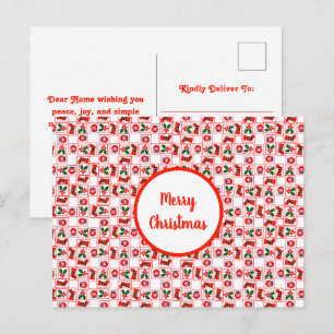 Cartes Pour Fêtes Annuelles Motif de Noël festif