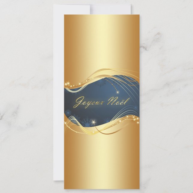 Cartes Pour Fêtes Annuelles Motif de Noël ou avec fond bleu (Devant)