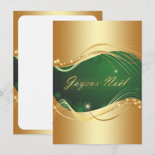 Cartes Pour Fêtes Annuelles Motif de Noël ou avec fond vert