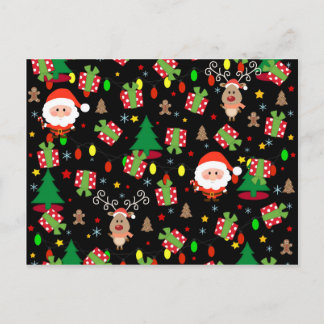 Cartes Pour Fêtes Annuelles Motif de Père Noël et de Rudolph