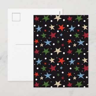 Cartes Pour Fêtes Annuelles Motif d'étoile coloré