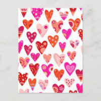 Motif du coeur rose rouge