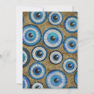 Cartes Pour Fêtes Annuelles Motif en mosaïque de l'oeil maléfique