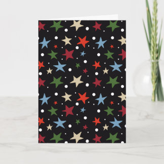 Cartes Pour Fêtes Annuelles Motif étoilé coloré