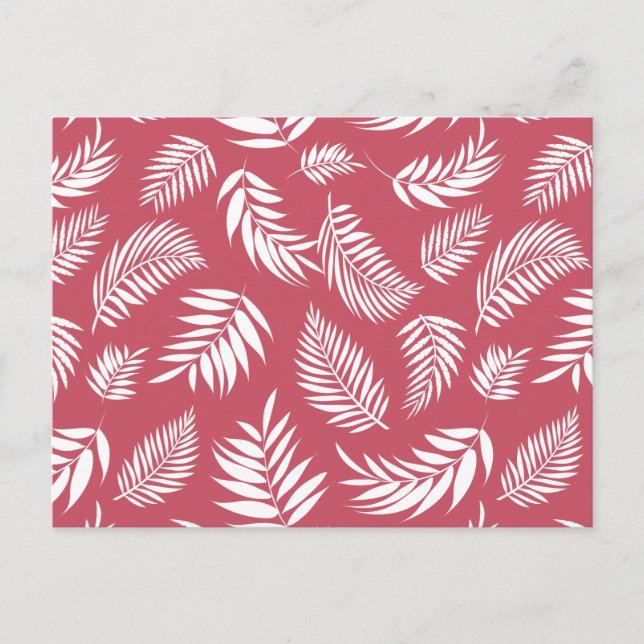 Cartes Pour Fêtes Annuelles Motif Feuille tropical 8 (Devant)