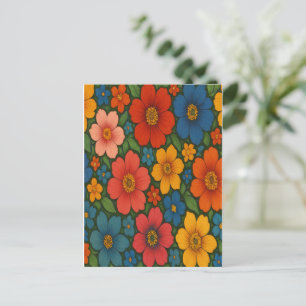 Cartes Pour Fêtes Annuelles Motif Fleur sauvage transparent