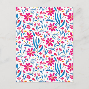 Cartes Pour Fêtes Annuelles Motif floral d'aquarelle