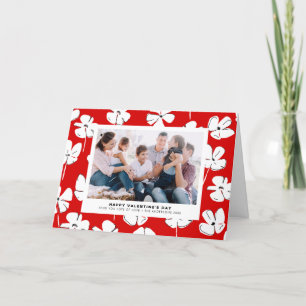 Cartes Pour Fêtes Annuelles Motif Floral Rouge Saint Valentin moderne