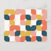 Motif géométrique rétro Bauhaus