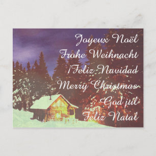 Cartes Pour Fêtes Annuelles Motif pour la féerie hivernale de Noël