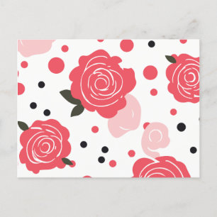 Cartes Pour Fêtes Annuelles Motif rose