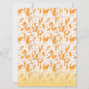 Cartes Pour Fêtes Annuelles Motif textile présentant un motif orange et or vib