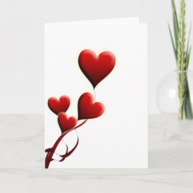 Cartes Pour Fêtes Annuelles Motifs de la Saint-Valentin (Devant)