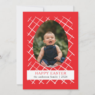 Cartes Pour Fêtes Annuelles Motifs de lapin modernes élégants Photo de Pâques