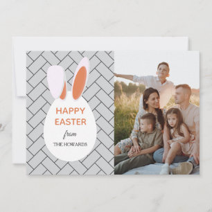 Cartes Pour Fêtes Annuelles Motifs modernes élégants Photo de Pâques joyeuses