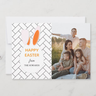 Cartes Pour Fêtes Annuelles Motifs modernes élégants Photo de Pâques joyeuses