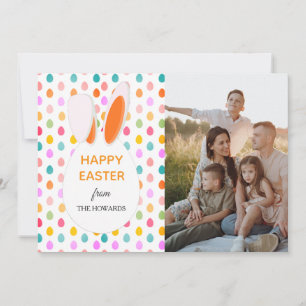 Cartes Pour Fêtes Annuelles Motifs modernes élégants Photo de Pâques joyeuses