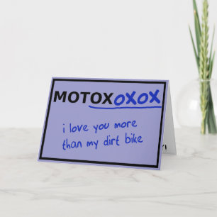 Cartes Pour Fêtes Annuelles Motocross Dirt Bike Valentine's Day Card Funny