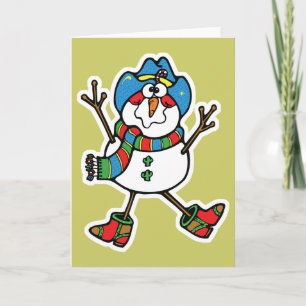 Cartes Pour Fêtes Annuelles motoneigiste