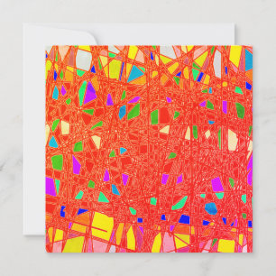 CARTES POUR FÊTES ANNUELLES MOTS ARTISTIQUES ROUGES MEILLEURS SOUHAITS