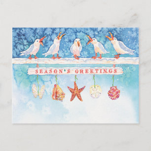 Cartes Pour Fêtes Annuelles Mouettes saisonnières