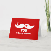 Moustache I vous à être mon valentine !
