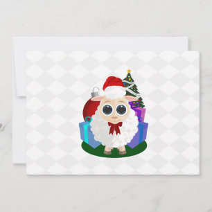 Cartes Pour Fêtes Annuelles Mouton de Noël Élégant et Mignon pour les Fêtes d'