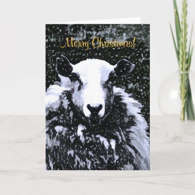 CARTES POUR FÊTES ANNUELLES MOUTONS (Devant)