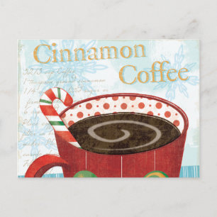 Cartes Pour Fêtes Annuelles Mug de vacances avec café de cannelle