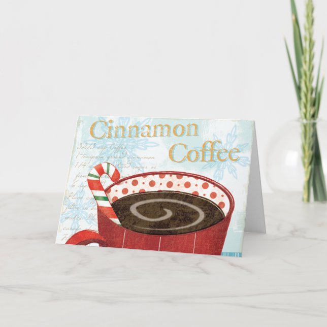 Cartes Pour Fêtes Annuelles Mug de vacances avec café de cannelle (Devant)