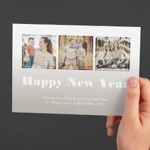 Cartes Pour Fêtes Annuelles Multiphoto Bonne nouvelle année