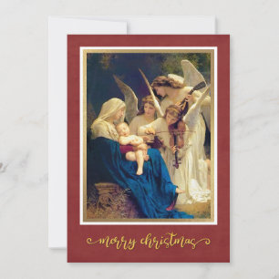 Cartes Pour Fêtes Annuelles Musique d'Anges de la Nativité Classiques "Joyeux