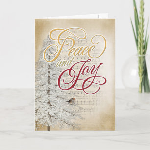 Cartes Pour Fêtes Annuelles Musique de Noël et arbre