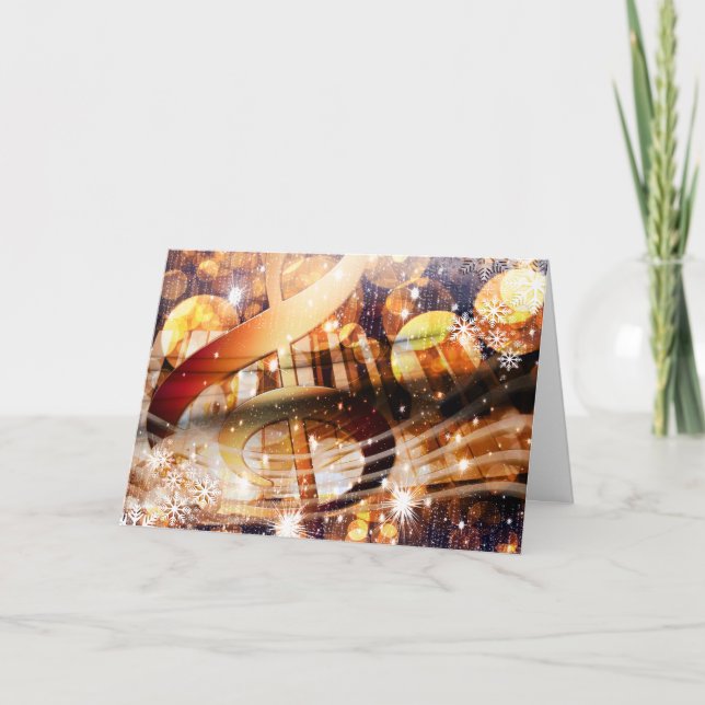 Cartes Pour Fêtes Annuelles musique magique note piano professeur fête (Devant)