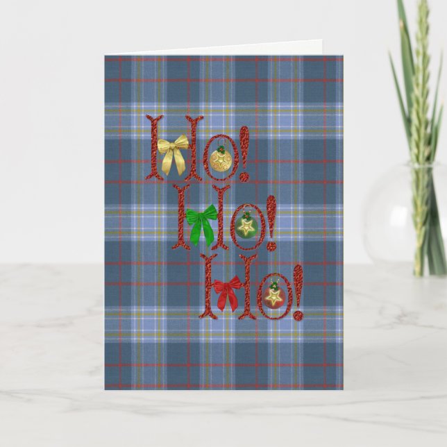 Cartes Pour Fêtes Annuelles Musselburgh Modern Tartan Christmas (Devant)